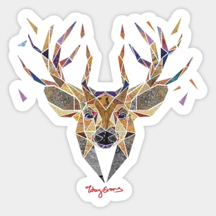 Geometric Deer Sticker